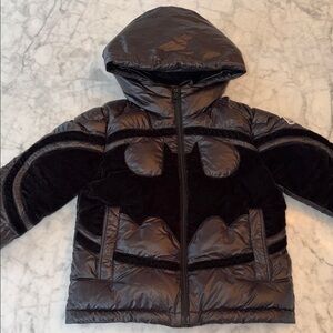 Limited Edition Moncler x Batman Kids Black Puffer Jacket